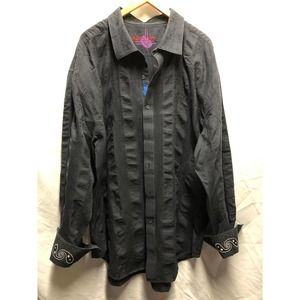 Robert Graham black cotton shirt 4XL